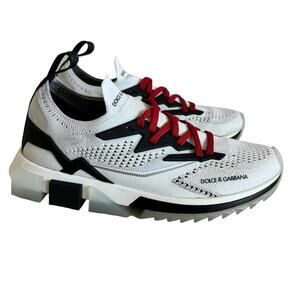 Authentic DOLCE & GABBANA Sneakers White SORRENTO Sport Size 40